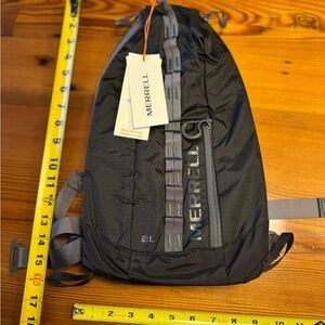 Merrell Black and Gray Backpack